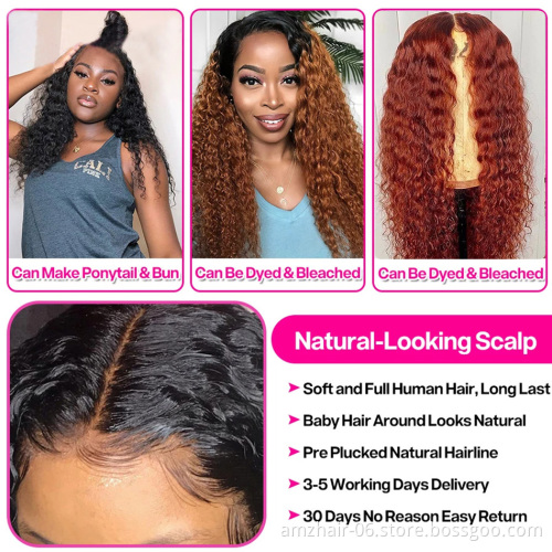 Yeswigs Cheap Kinky Curly Hd Full Lace Front Wig Pre Plucked Brazilian Virgin Human Hair Transparent Lace Frontal Wig Vendor